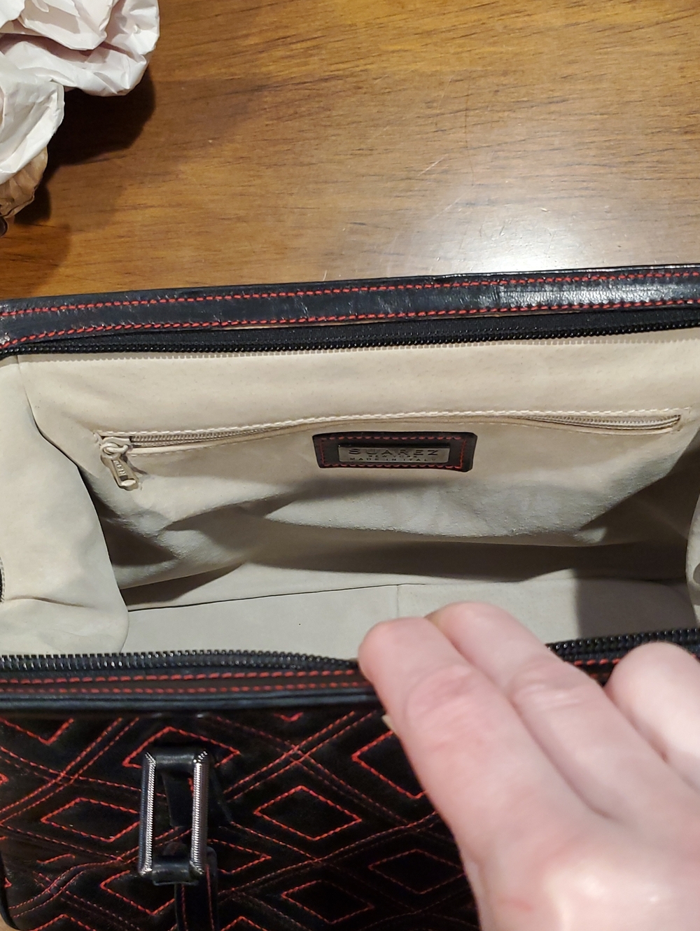 Like NEW Suarez Quilted Leather Handbag - Picture 13 of 15